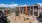 a building with desert and cactus